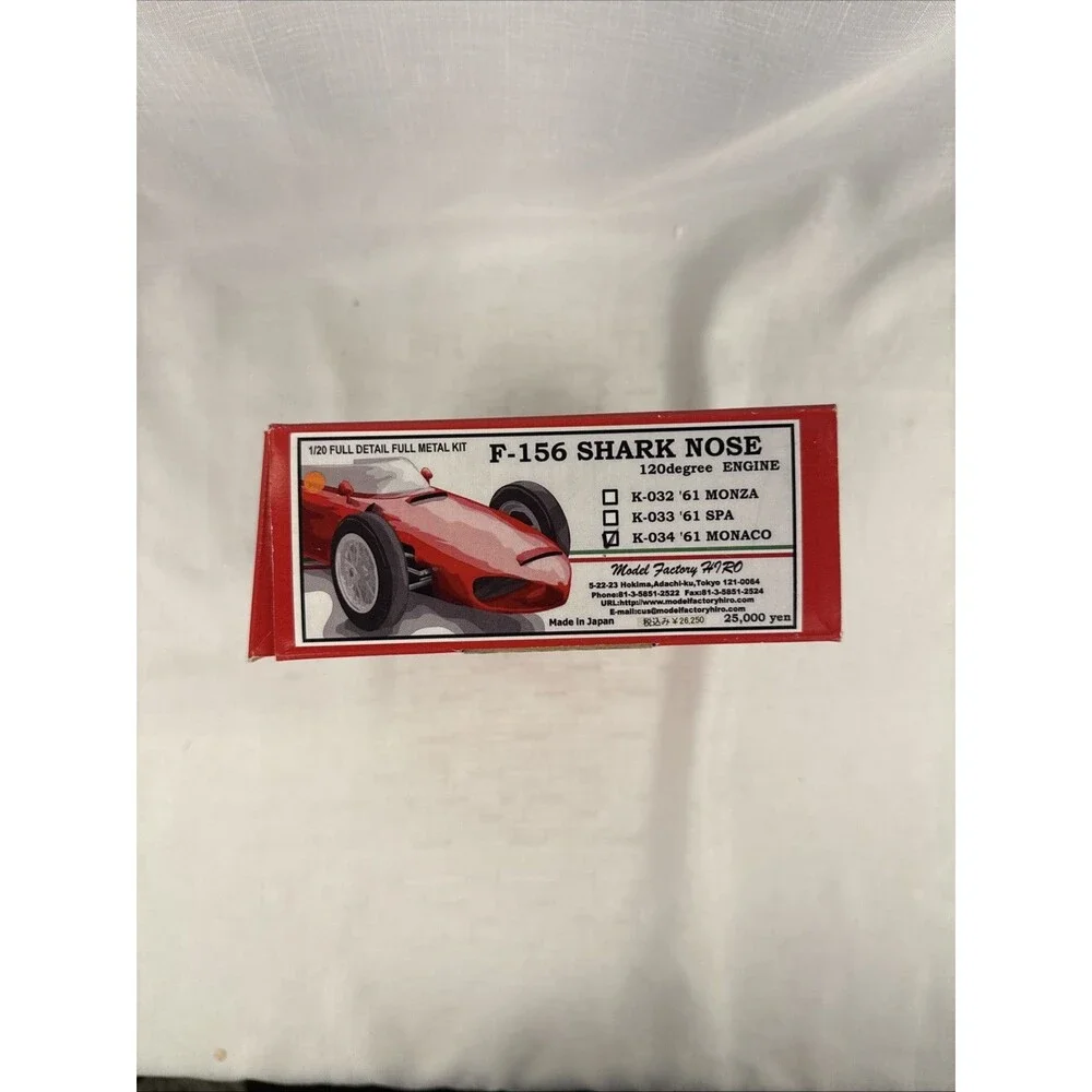MFH 1:24 1961 Ferrari F-156 Shark Nose Monaco K-034 Full Detail Metal Kit